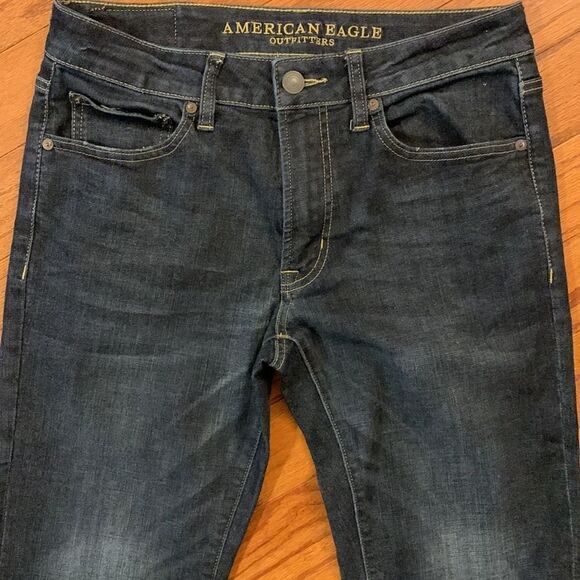 American Eagle Size 31/32 Original Straight extreme flex4 denim jeans - Picture 5 of 11